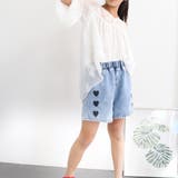 女の子 ハート柄 デニム ショートパンツ | Miniministore | 詳細画像9