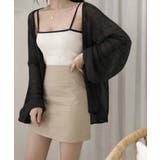 ブラック | トップス 前開き カーディガン 薄手 夏 | Miniministore