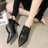 ブラック*B(スムース) | アンクル丈ブーティ ハイヒール 韓国風 オフィスカジュアル | Miniministore