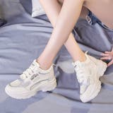 ベージュ | 厚底ダッドスニーカーレディース メッシュ | Miniministore