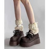 ダークブラウン | 厚底ムートンブーツもこもこショートブーツ | Miniministore