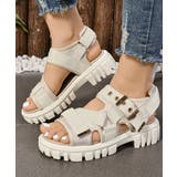 アイボリー | トラックソール スポーツサンダル 厚底靴 | Miniministore