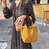 イエロー | コーデュロイ ミニトートバッグ レディース | Miniministore