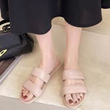 ピンクベージュ | サンダル レディース ぺたんこ リゾート | SUNSHINE CLOSET