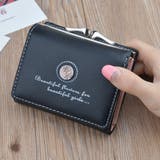 ブラック | 折り畳み財布 レディース ミニウォレット | Miniministore