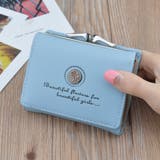 ブルー | 折り畳み財布 レディース ミニウォレット | Miniministore