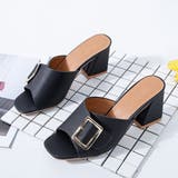 チャンキーヒール サンダル オープントゥ | Miniministore | 詳細画像3