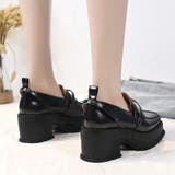 厚底パンプス 黒 レディース スクエアトゥ | Miniministore | 詳細画像5