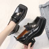厚底パンプス 黒 レディース スクエアトゥ | Miniministore | 詳細画像8