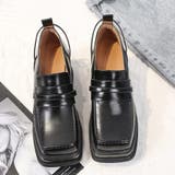 厚底パンプス 黒 レディース スクエアトゥ | Miniministore | 詳細画像9