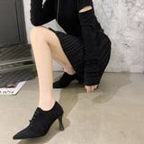 アンクル丈ブーティ ハイヒール 韓国風 オフィスカジュアル | Miniministore | 詳細画像9