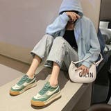 厚底スニーカー 韓国 レディース 配色 | Miniministore | 詳細画像11