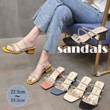 サンダル チャンキーヒール レディース | Miniministore | 詳細画像1