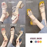 サンダル チャンキーヒール レディース | Miniministore | 詳細画像2
