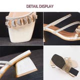 サンダル チャンキーヒール レディース | Miniministore | 詳細画像3