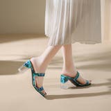 クリアヒールサンダル ダブルベルト 花柄 | Miniministore | 詳細画像10 