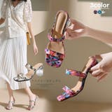 クリアヒールサンダル ダブルベルト 花柄 | Miniministore | 詳細画像15 