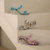 クリアヒールサンダル ダブルベルト 花柄 | Miniministore | 詳細画像18 