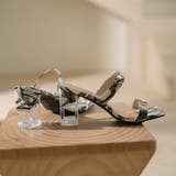 クリアヒールサンダル ダブルベルト 花柄 | Miniministore | 詳細画像21 