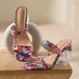 クリアヒールサンダル ダブルベルト 花柄 | Miniministore | 詳細画像23 