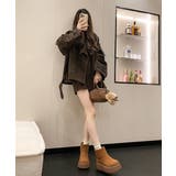 厚底ショートブーツ 秋冬シューズ美脚脚長 | Miniministore | 詳細画像15 