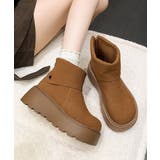 厚底ショートブーツ 秋冬シューズ美脚脚長 | Miniministore | 詳細画像2 
