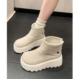 厚底ショートブーツ 秋冬シューズ美脚脚長 | Miniministore | 詳細画像7 