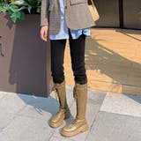 厚底 ロングブーツ レースアップ 韓国風 | Miniministore | 詳細画像11