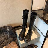 厚底 ロングブーツ レースアップ 韓国風 | Miniministore | 詳細画像14