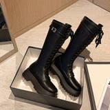 厚底 ロングブーツ レースアップ 韓国風 | Miniministore | 詳細画像16