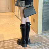 厚底 ロングブーツ レースアップ 韓国風 | Miniministore | 詳細画像5