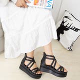 厚底サンダル クロスストラップサンダル夏 | Miniministore | 詳細画像14