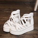 厚底サンダル クロスストラップサンダル夏 | Miniministore | 詳細画像23