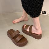 厚底サンダル ベルトフラットサンダル美脚 | Miniministore | 詳細画像16 