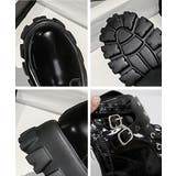 厚底ショートブーツ 黒ストームブーツ美脚 | Miniministore | 詳細画像11 