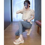 厚底サンダル クロスストラップ夏靴 軽量 | Miniministore | 詳細画像16
