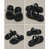 厚底サンダル クロスストラップ夏靴 軽量 | Miniministore | 詳細画像17