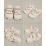 厚底サンダル クロスストラップ夏靴 軽量 | Miniministore | 詳細画像18