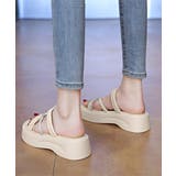 厚底サンダル クロスストラップ夏靴 軽量 | Miniministore | 詳細画像8