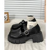 ダブルベルト厚底ローファー 韓国風美脚靴 | Miniministore | 詳細画像14