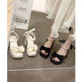 リボン厚底サンダル パールストラップ美脚 | Miniministore | 詳細画像10