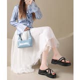 クロスストラップ厚底トングサンダル夏美脚 | Miniministore | 詳細画像6