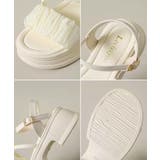 厚底サンダル 太ヒールフリルサンダル美脚 | Miniministore | 詳細画像18