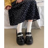 パールビジュー厚底ローファー フェミニン | Miniministore | 詳細画像2 