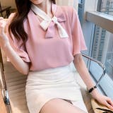 ボウタイブラウスフレア袖レディース 無地 | Miniministore | 詳細画像14