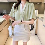 ボウタイブラウスフレア袖レディース 無地 | Miniministore | 詳細画像9