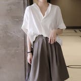 スキッパーシャツ シフォンシャツブラウス | Miniministore | 詳細画像4