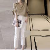 スキッパーシャツ シフォンシャツブラウス | Miniministore | 詳細画像7
