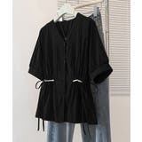 ドロストシャツブラウス パール付夏服半袖 | Miniministore | 詳細画像15