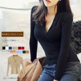 Vネック ニット トップス | Miniministore | 詳細画像1